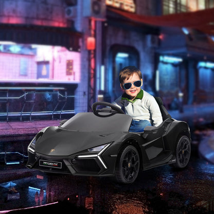 AIYAPLAY Lamborghini Revuelto Licensed Ride on Car, with Suspension, Black