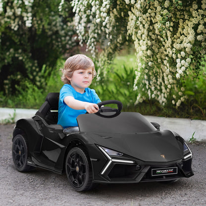 AIYAPLAY Lamborghini Revuelto Licensed Ride on Car, with Suspension, Black