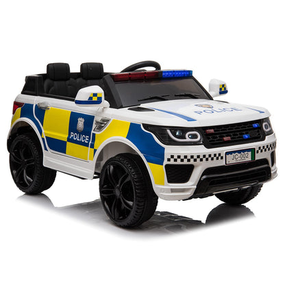 Kids Electric 12V Ride on Battery Police SUV Car W/2.4G Remote Control 3-8 Years