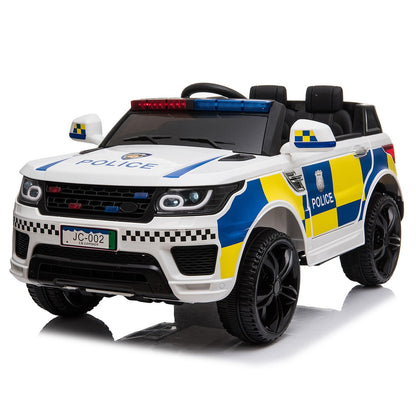 Kids Electric 12V Ride on Battery Police SUV Car W/2.4G Remote Control 3-8 Years