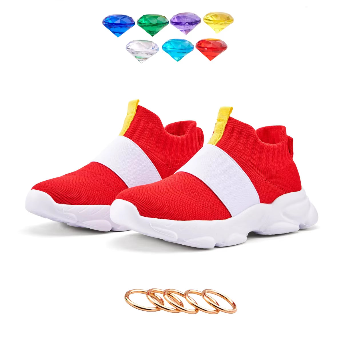 Sonic Shoes for Boy Kids Zapatos De Sonic Sonic Zapatillas Sonic Red Tenis Sonic Shoes for Boys Cartoon Anime Sonic Shoes