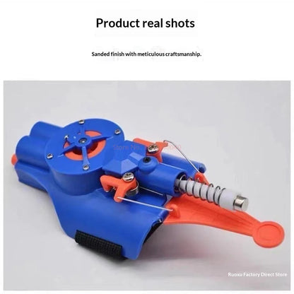 Electric Auto Retractable Spider Web Shooter Wrist Mounted Web Launcher Novelty Cosplay Prop for Adult Hero Role Play Anime Toys