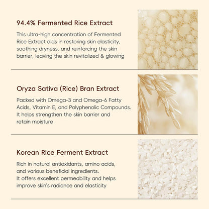 Korean Skincare Set,5Pcs Rice Skin Care Sets - Face Skin Care Sets & Kits - Cleanser,Toner,Serum,Eye Cream & Moisturizer - Skincare Christmas Gifts for Women Teenage Girls Mom, Travel Skincare Set